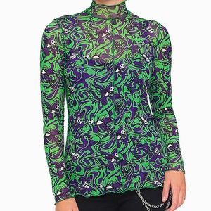 Nightmare Before Christmas Hot Topic Mesh Top